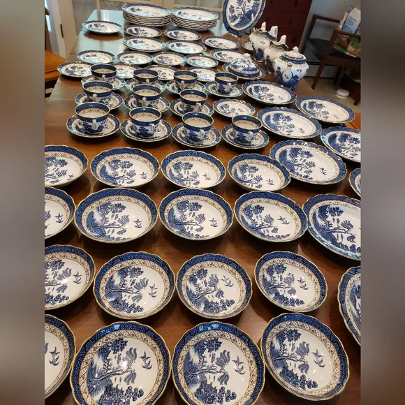 Coupe Cereal Bowl Set - Booths Real Old Willow - Picture 8 of 8